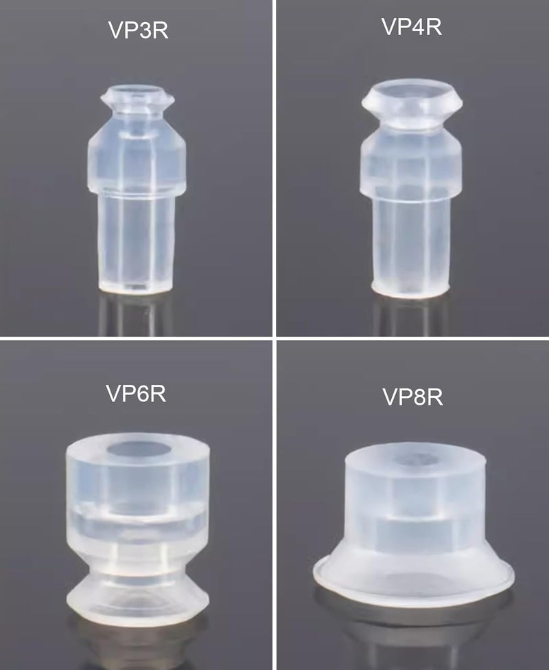 SICOLAS 10 pcs VP Series Silicone Robotic Arm Vacuum Suction Cup,VP-R Single-Layer Vaccum Suction Cup Grip Device (VP3R) - Image 3